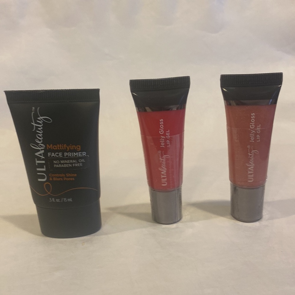 ULTA BEAUTY 3p Mattifying Primer & 2 Jelly Gloss Lip Gel Sealed $30 NIP